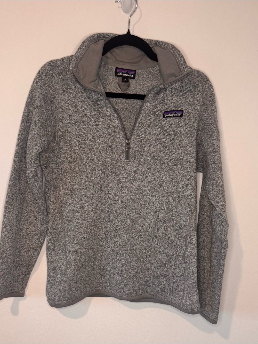 Patagonia Better Sweater Women’s Medium Gray 1/4 Zip Fleece Pullover